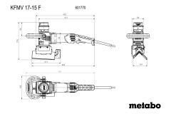 Кромковий фрезер по металу Metabo KFMV 17-15 F