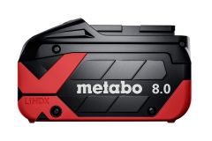 Акумуляторна батарея Metabo LiHDX 18 V, 8.0 Аг