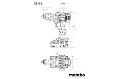 Аккумуляторный ударный шуруповерт Metabo SB 18 L Set