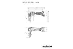 Аккумуляторная щеточная шлифовальная машина Metabo SVB 18 LTX BL 200 каркас