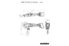 Акумуляторна болгарка Metabo WVBF 18 LTX BL 15-125 Quick Каркас