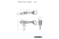 Акумуляторна болгарка Metabo WVBF 18 LTX BL 15-125 Quick Каркас